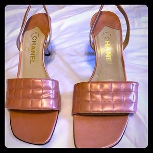 Pink Gucci heeled sandal